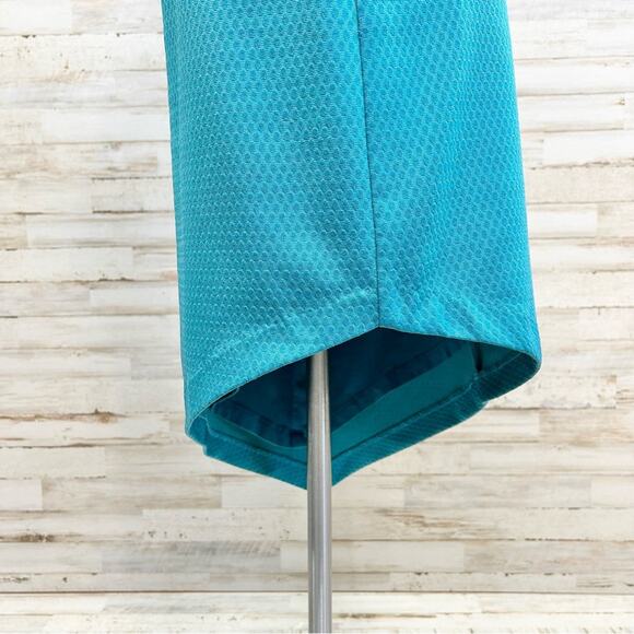 Slate & Willow Asymmetrical Off the Shoulder Dress Womens Size M Teal Jersey - Picture 9 of 16